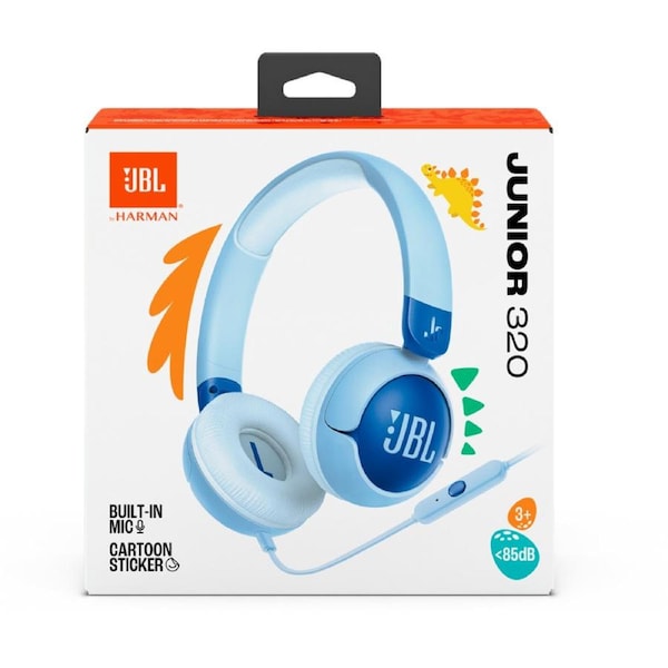 JBL JR320 Kids On Ear Wired Headphones Blue