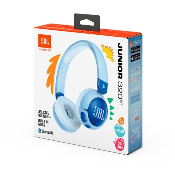JBL JR320 BT Kids On Ear Bluetooth Headphones Blue