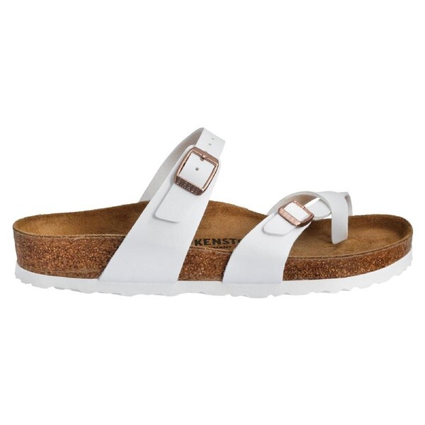 Birkenstock Unisex Mayari Birko-Flor Regular Fit Sandals White 44