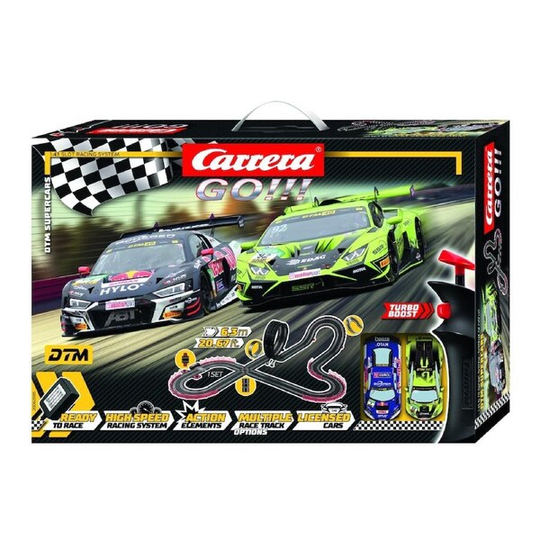 Carrera GO!!! DTM Supercars 1:43 Slot Car Racing Set (20062595)