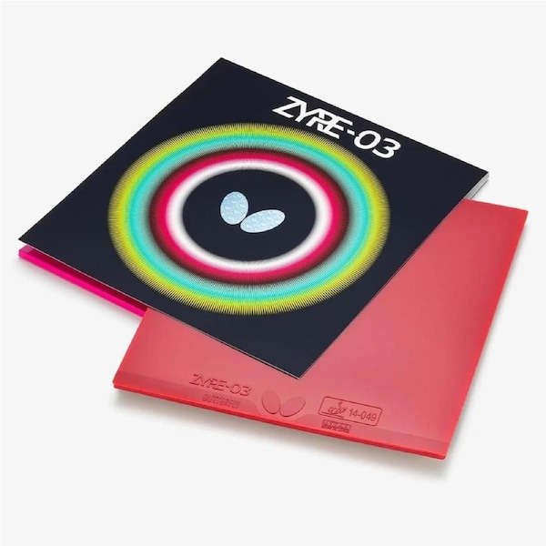Genuine Butterfly Zyre 03 Table tennis rubber 2.7mm RED- Made in Japan