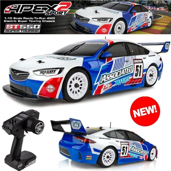 Team Associated ASS30127 APEX2 SPORT ST550 1/10 RC Electric onroad CAR 4WD 2.4GHz