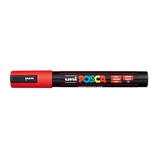 Posca PC-5M Med Blt Paint Red