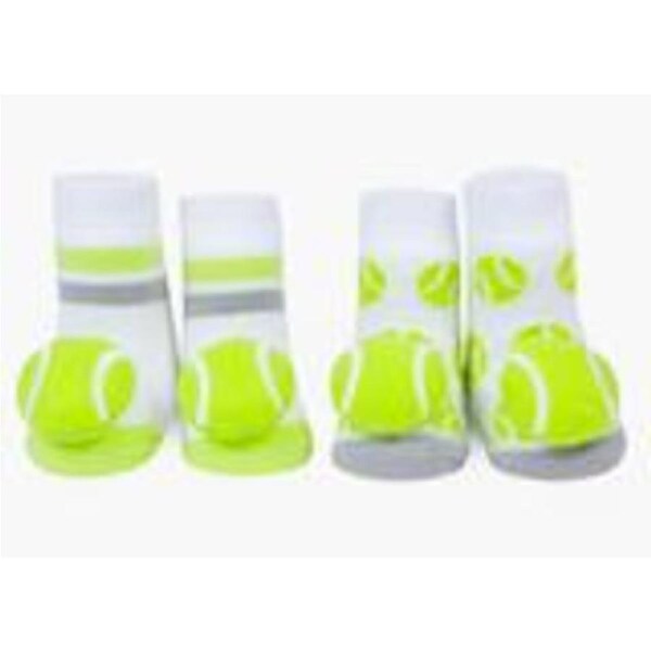 WADDLE Baby Rattle Socks : Tennis (2 Pack/ 0-12 Mo.) 100721