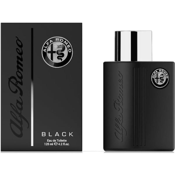 Alfa Romeo Black Mens Fragrance EDT Eau De Toilette Spray Bottle 125mL