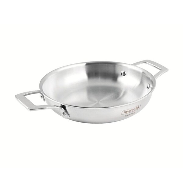Tramontina Fry Pan Tri-Ply Stainless Steel Double Handle Induction Safe 30cm