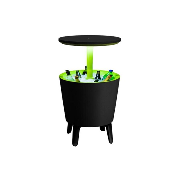 Keter Illuminated Cool Bar - Graphite/ Lime