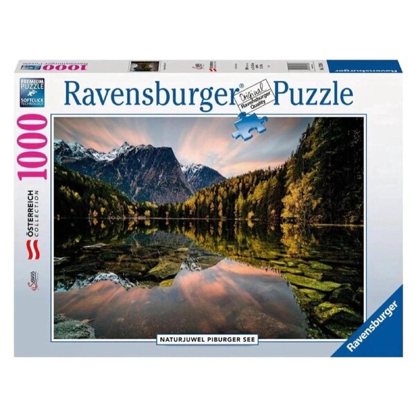 Ravensburger Osterreich Collection Natural Jewel Lake Piburg 1000 Piece Jigsaw Puzzle