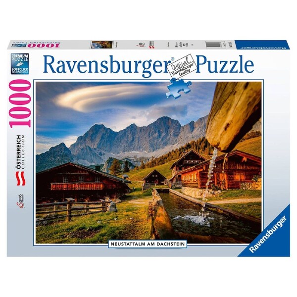 Ravensburger Osterreich Collection Neustattalm Dachstein Mountains 1000 Piece Jigsaw Puzzle