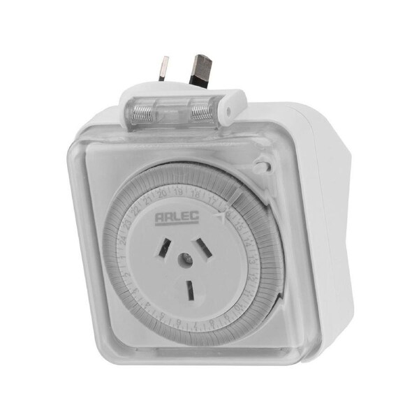 Arlec PC44 24 Hour Weatherproof Timer IP44 Outdoor Weather Proof Rated Design