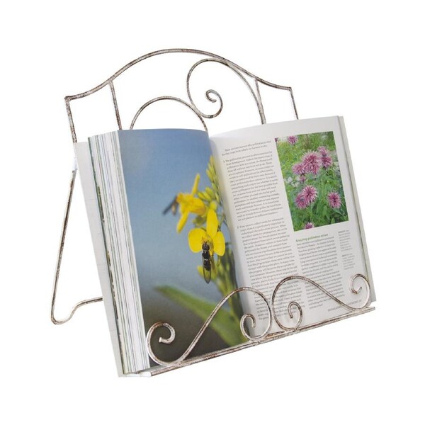 Country Kitchen Wrought Iron Whitewash Wrought Iron Recipe Books Stand