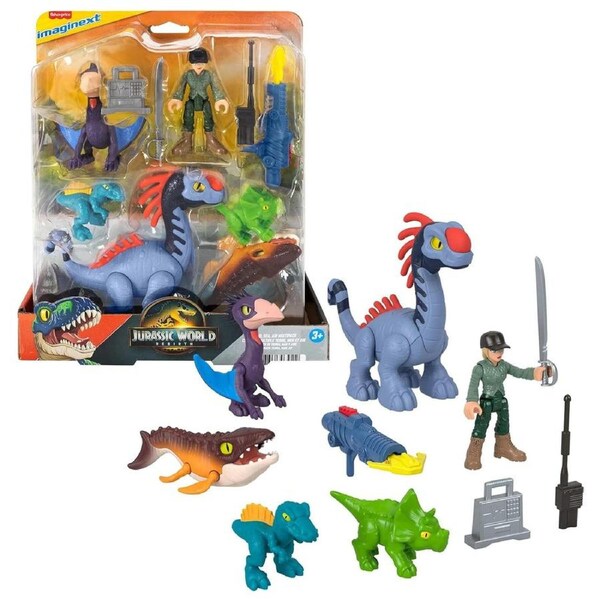 Fisher-Price Imaginext Jurassic World Rebirth Land, Sea, Air Multipack Action Figures