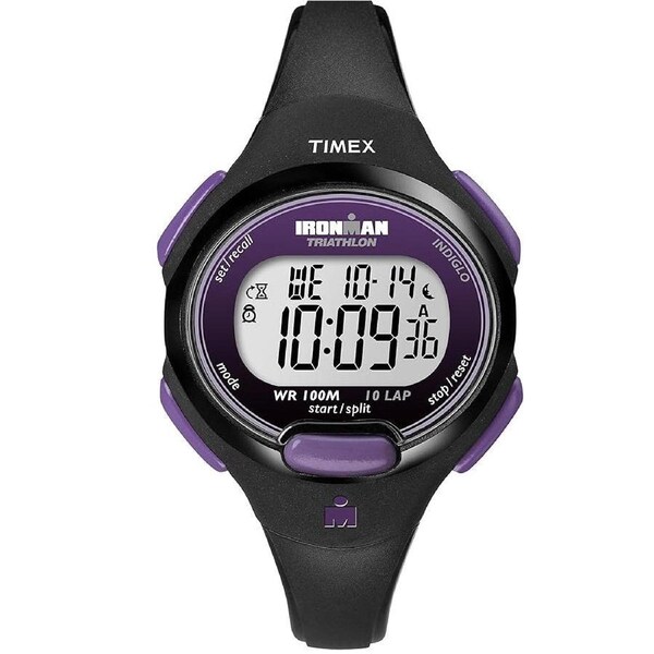 Timex Ironman Triathlon Essential Black Grey 34mm Digital Watch T5K523