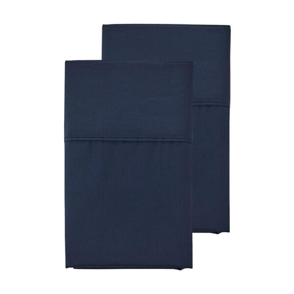 2pc Grosvenor House 500TC Egyptian Cotton Standard Pillowcases Navy Blue