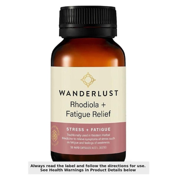 Wanderlust Rhodiola + Fatigue Relief 50 Capsules