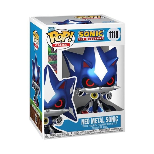 Funko Pop Sonic - Neo Metal Sonic (Metallic) #1118 Vinyl Figure
