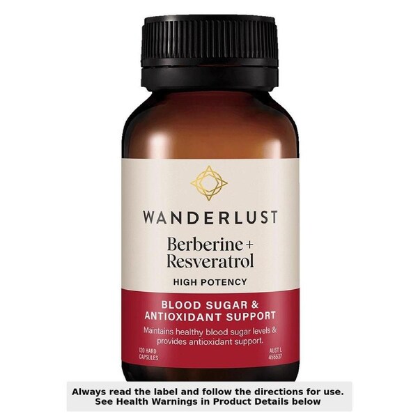 Wanderlust Berberine + Resveratrol 120 Capsules