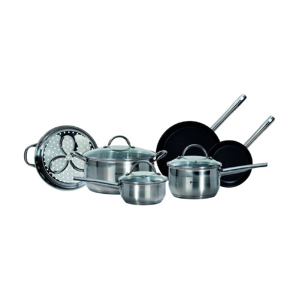 6pc Bergner Induction Stainless Steel Cookware Kitchen Set Non-Stick