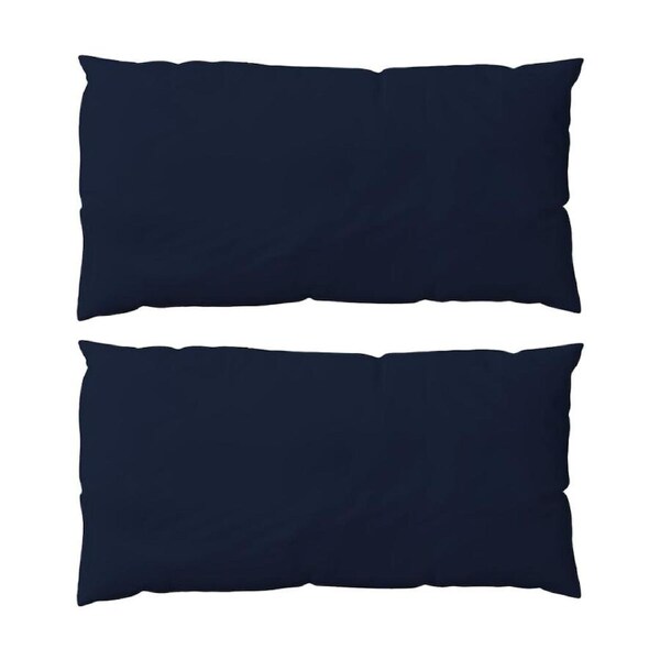 2PK The Lighthouse Washed Cotton King Pillowcase With Double Stitch Navy