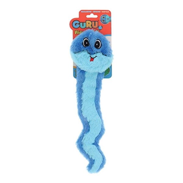 GURU Hide-A-Tail Blue Snake - Large (3x14x51cm) Durable, Fun & Enriching Play Toy for Dogs