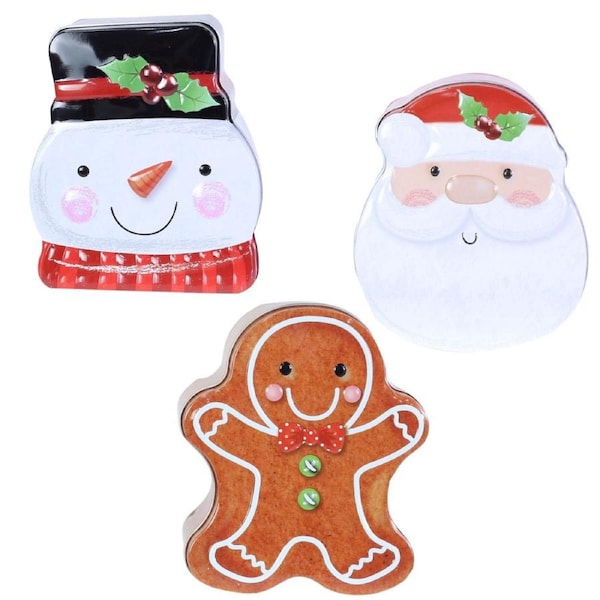 Jolly Christmas Character Gift Tin Assorted