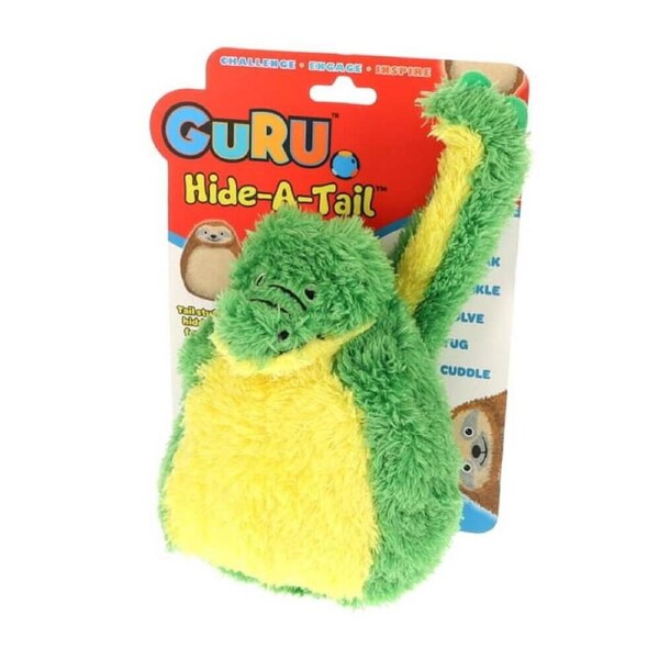 GURU Hide-A-Tail Alligator - Large (43x18x19cm) Durable, Fun & Enriching Play Toy for Dogs