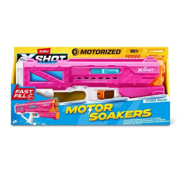 Zuru XShot Fast Fill Motor Soakers Hydra Pulse Water Blaster (Pink)