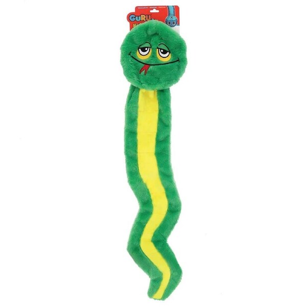 GURU Hide-A-Tail Green Snake Extra - Large (4x22x91cm) Durable, Fun & Enriching Play Toy for Dogs