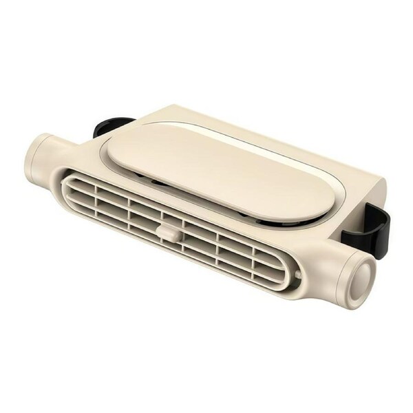 Catzon 3000mAh Car Backseat Fan Rechargeable Battery Portable Vehicle Fans-CF06Beige