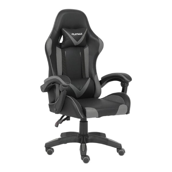 Playmax Fabric Gaming Chair (Grey and Black)
