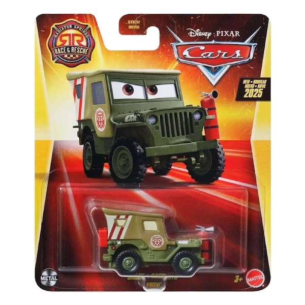 Disney Pixar Cars Radiator Springs Race and Rescue Sarge Diecast Vehicle