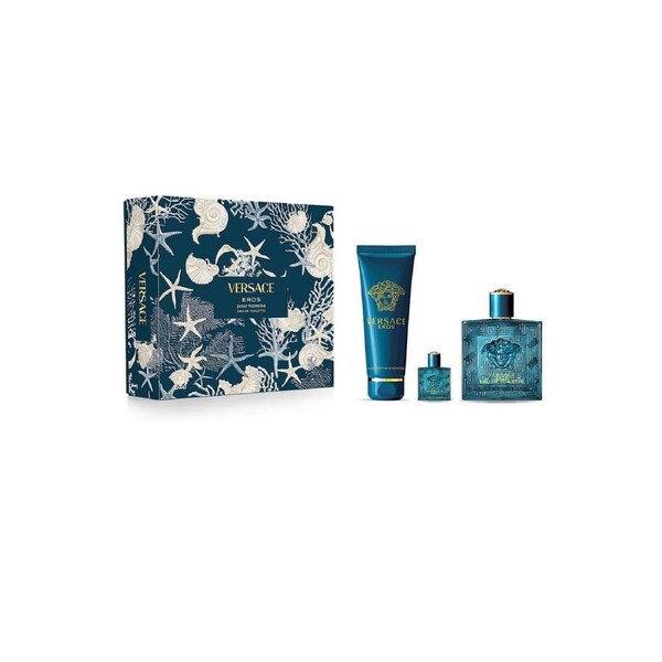 Versace Eros Pour Homme EDT 100ml 3 Piece Gift Set
