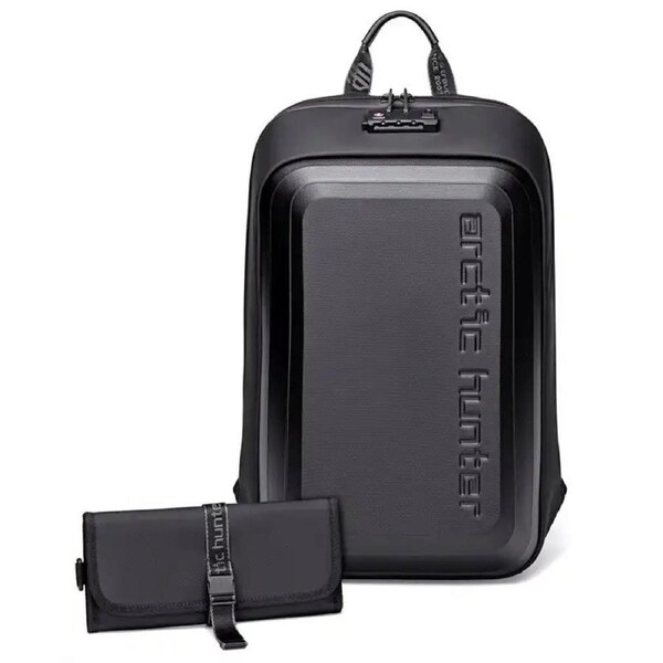 Bastion Shield Anti-Theft Backpack – TSA-Approved Laptop Bag - Black