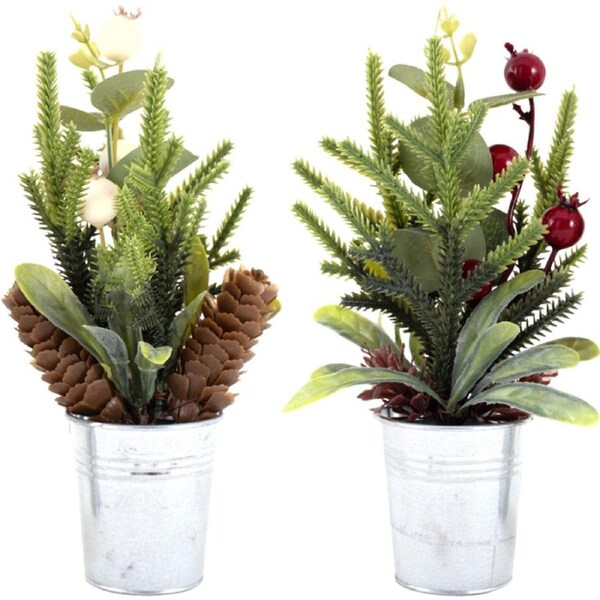 Artificial Festive Berry Plant Decoration 17cm (1 Only)