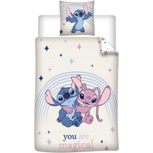 Disney Lilo & Stitch Magical Quilt Cover Set -Single Bed - Polycotton