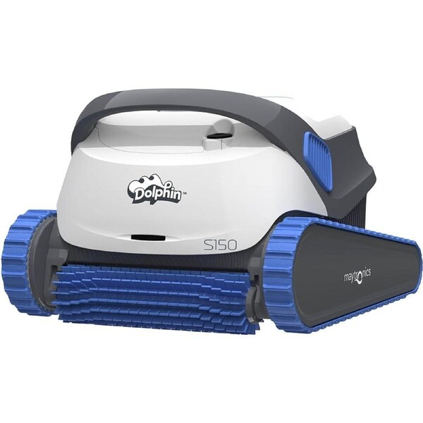 Dolphin S150 Robotic Pool Cleaners Up to 10m for Floor Wall Waterline Up to 120 mins Runtime 15m Cable with Swivel Multi-Layer Filtration System Automatic Pool Vacuum for Inground Pools