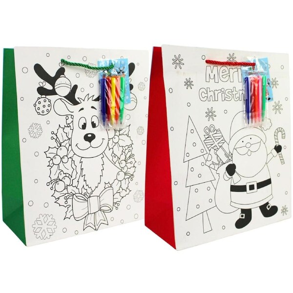 Christmas Activity Paper Gift Bag Assorted