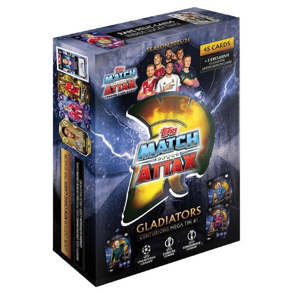 Match Attax UEFA Club Competitions 2025/2026 Edition Gladiators Mega Tin 1 (Centurions)
