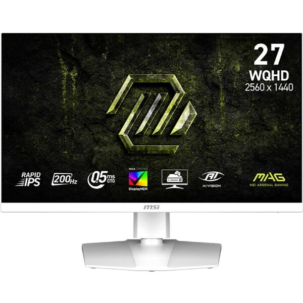 MSI MAG 27in WQHD 200Hz Rapid IPS Adaptive Sync Gaming Monitor (MAG 274QRFW E20)