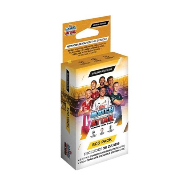 Match Attax UEFA Club Competitions 2025/2026 Edition Eco Hanger Box