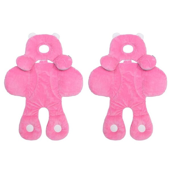 2PK Benbat Infant Baby Head And Body Support Pillow Reversible 0-12m Pink