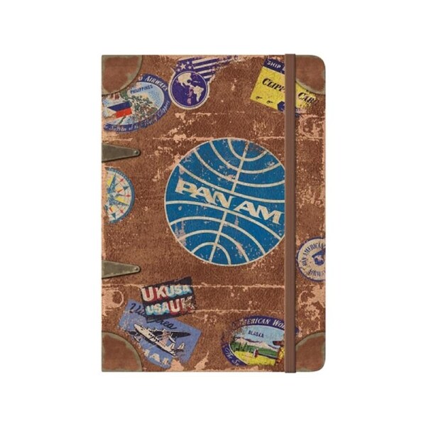 Nostalgic-Art A5 Writing Notebook w/ Hard Cover Pan Am 21x15x2cm