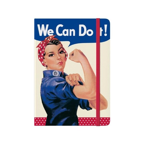 Nostalgic-Art A5 Writing Notebook w/ Hard Cover We Can Do It 21x15x2cm