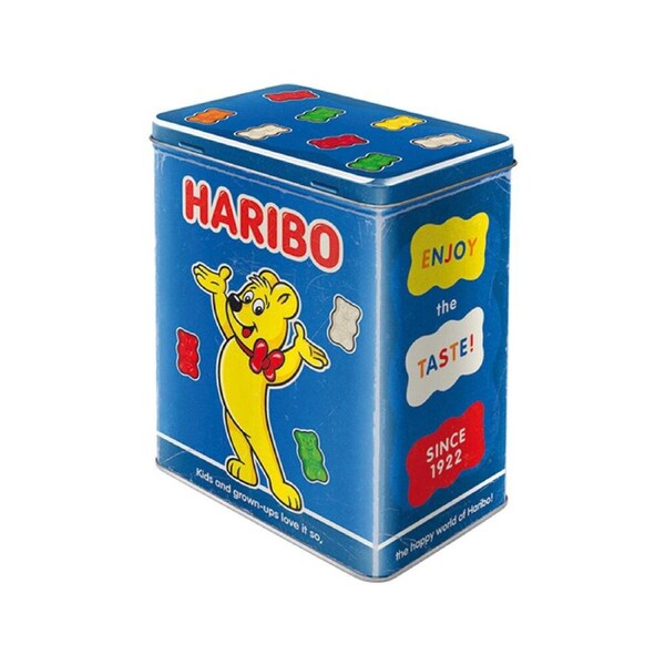 Nostalgic-Art Large Tin Metal Box Haribo Enjoy The Taste 10x14x20cm