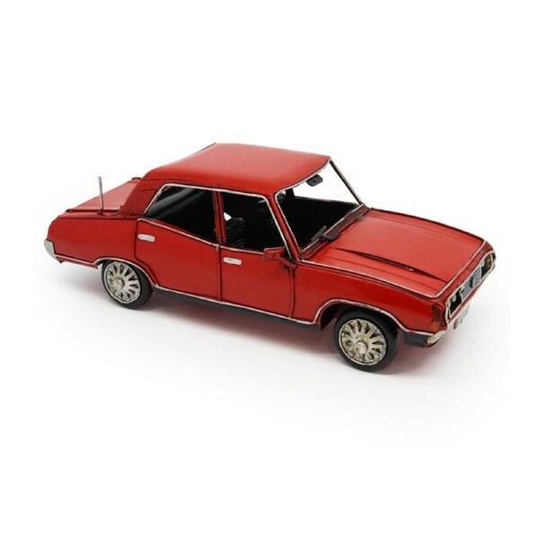 Boyle Metal Ornament Home Decor Collectible 1974 Leyand P76 Car Red 26x11x9cm