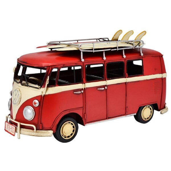 Boyle Metal Ornament Home Decor Collectible Kombi Van R 32x12.5x17cm