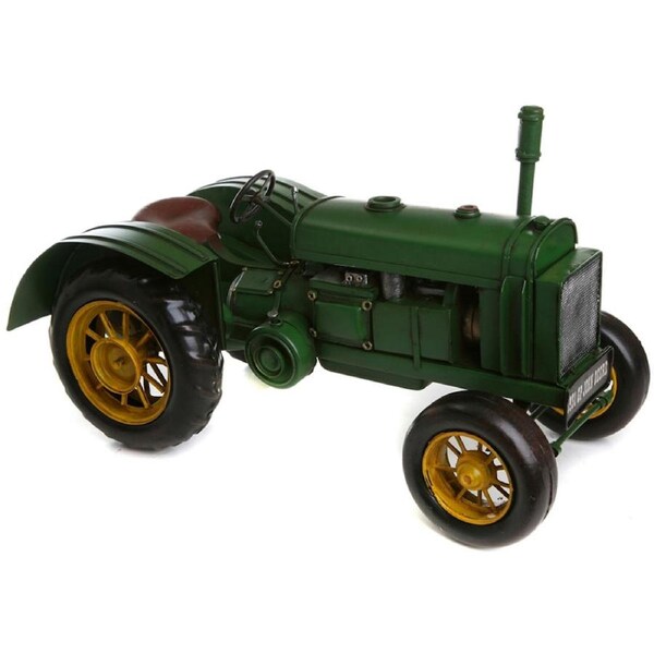 Boyle Metal Ornament Home Decor Collectible Tractor Green/Gold 38x18x18cm