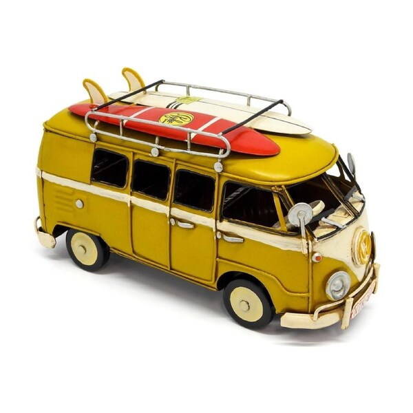 Boyle Metal Ornament Home Decor Collectible Kombi Van YEL 20x9x11cm