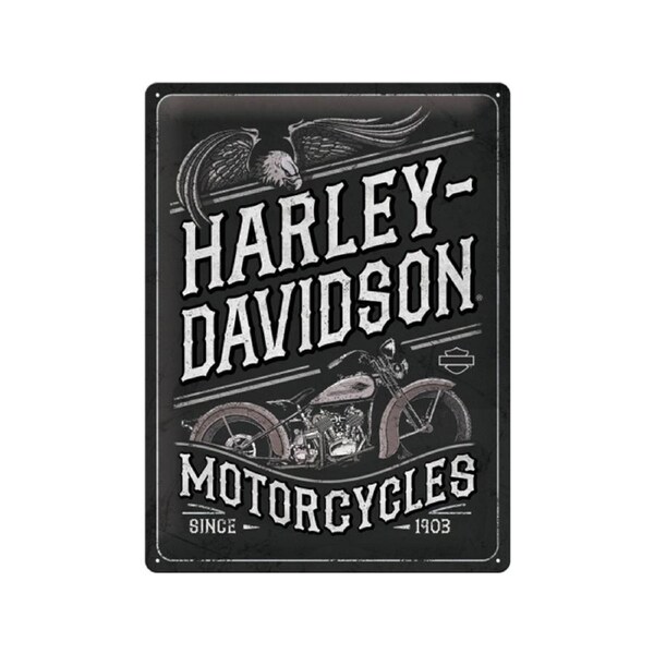 Nostalgic-Art Harley-Davidson Motorcycles Eagle 30x40cm Large Metal Sign Plaque