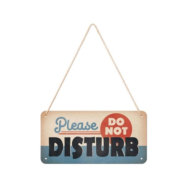 Nostalgic-Art 10x20cm Wall Hanging Sign Plaque Do Not Disturb